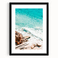 Extra large, textured abstract art print featuring vibrant, colorful swirls on a black framed canvas.