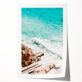 Extra large rolled canvas print featuring a floral design in soft pastel shades, ideal for art wall dining room or bathroom.