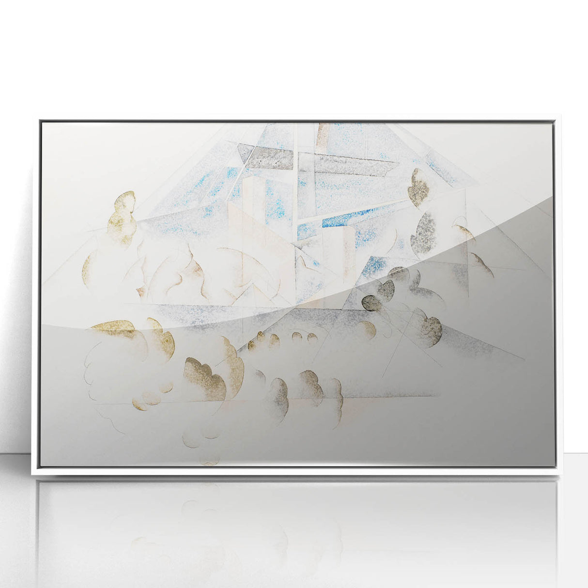 Modern Wall Art – Abstract Geometry of Masts and Foliage