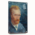 Impressionism Wall Art - Self-Portrait with Intense Blues (1887) by van Gogh