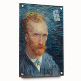 Impressionism Wall Art - Self-Portrait with Intense Blues (1887) by van Gogh