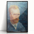 Impressionism Wall Art - Self-Portrait with Intense Blues (1887) by van Gogh