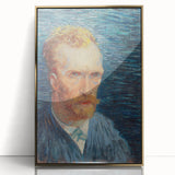 Impressionism Wall Art - Self-Portrait with Intense Blues (1887) by van Gogh