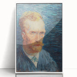 Impressionism Wall Art - Self-Portrait with Intense Blues (1887) by van Gogh