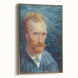 Impressionism Wall Art - Self-Portrait with Intense Blues (1887) by van Gogh