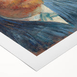 Impressionism Wall Art - Self-Portrait with Intense Blues (1887) by van Gogh