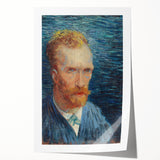 Impressionism Wall Art - Self-Portrait with Intense Blues (1887) by van Gogh
