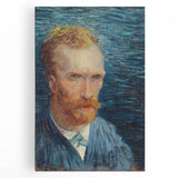 Impressionism Wall Art - Self-Portrait with Intense Blues (1887) by van Gogh