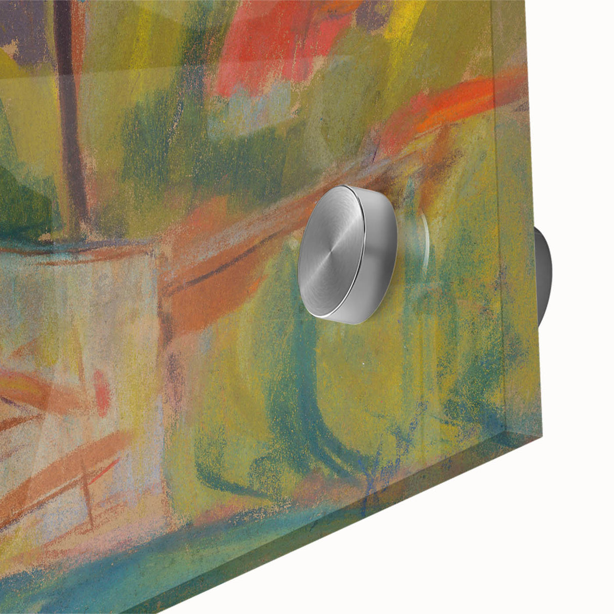 Modern Wall Art – Vibrant Village Landscape with Church