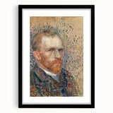 Impressionism Wall Art - Self-Portrait with Pointillism (1887) by van Gogh