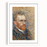 Impressionism Wall Art - Self-Portrait with Pointillism (1887) by van Gogh