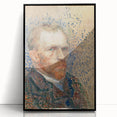 Impressionism Wall Art - Self-Portrait with Pointillism (1887) by van Gogh