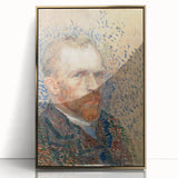Impressionism Wall Art - Self-Portrait with Pointillism (1887) by van Gogh