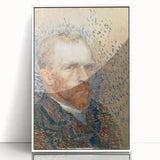 Impressionism Wall Art - Self-Portrait with Pointillism (1887) by van Gogh