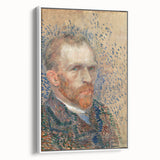 Impressionism Wall Art - Self-Portrait with Pointillism (1887) by van Gogh