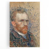 Impressionism Wall Art - Self-Portrait with Pointillism (1887) by van Gogh