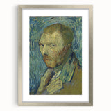 Impressionism Wall Art: Van Gogh’s 1889 Self-Portrait in Blue Tones