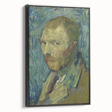 Impressionism Wall Art: Van Gogh’s 1889 Self-Portrait in Blue Tones