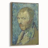 Impressionism Wall Art: Van Gogh’s 1889 Self-Portrait in Blue Tones