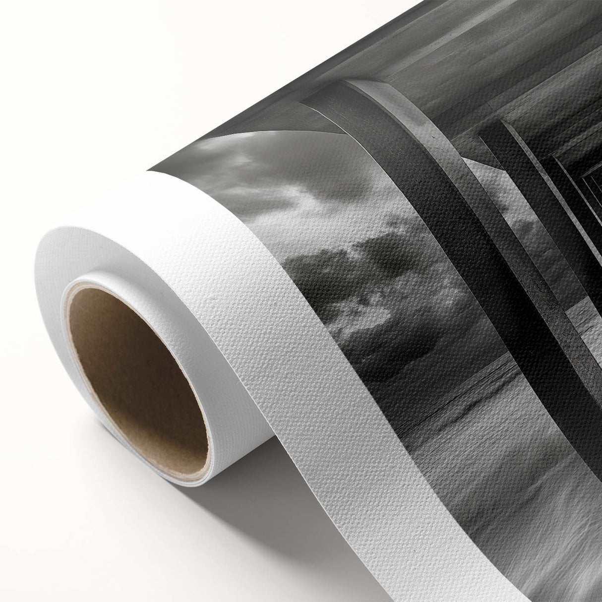 Ocean Tunnel Perspective – Black and White Dynamic Wall Art