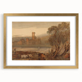 Romantic Art Prints: Kirkstall Abbey on the River Aire - Historical Wall Art