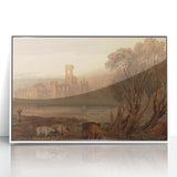 Romantic Art Prints: Kirkstall Abbey on the River Aire - Historical Wall Art