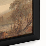 Romantic Art Prints: Kirkstall Abbey on the River Aire - Historical Wall Art