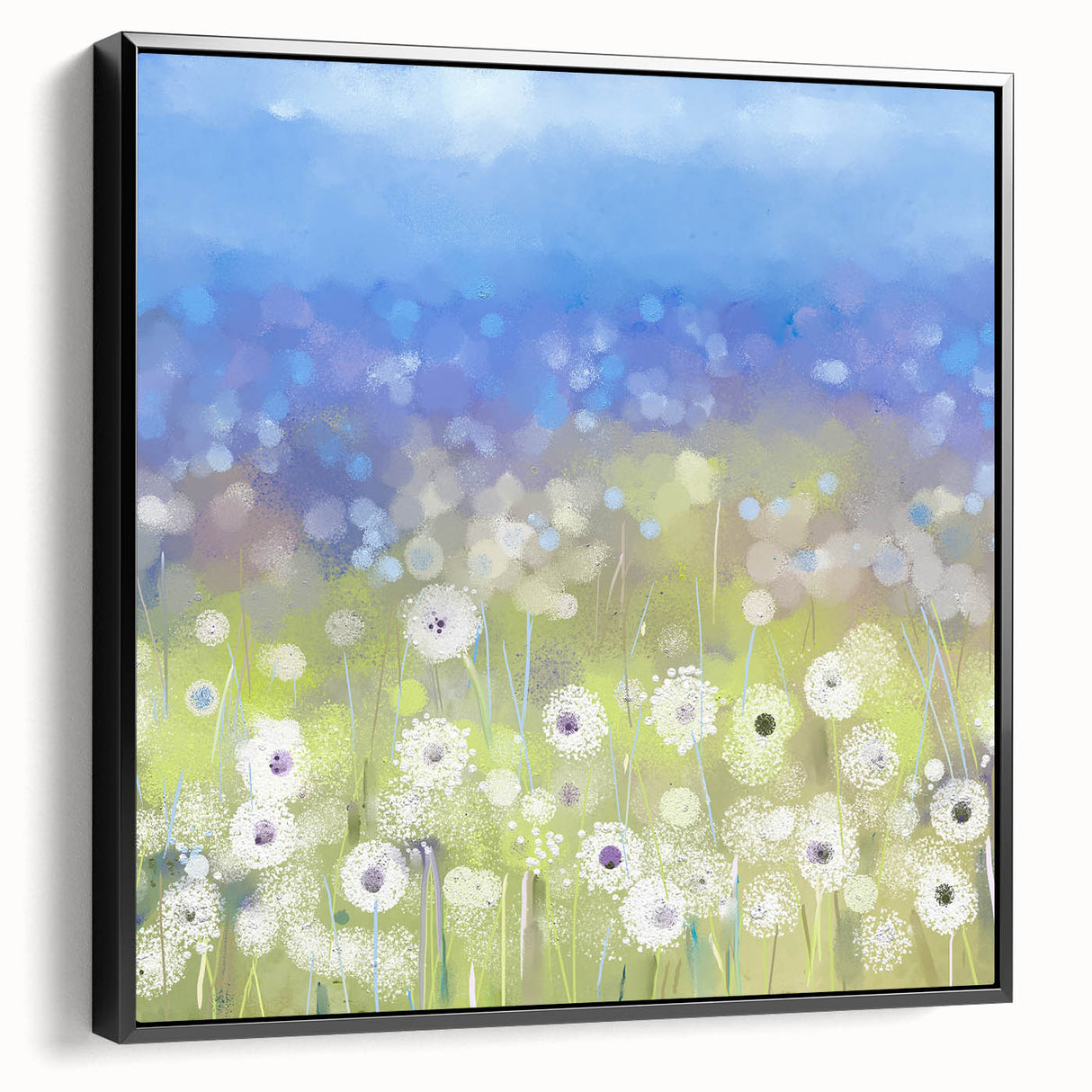 Modern Dining Room Art – Elegant Floral Canvas Wall Decor