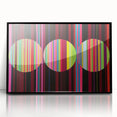 Framed acrylic wall art featuring a striking abstract geometric design in black, showcasing sharp angles and modern aesthetics, perfect for contemporary decor.