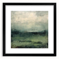 Abstract landscape wall art framed in black, showcasing vibrant colors and dynamic shapes, perfect for modern home decor and artistic interior design.