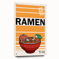 Acrylic print featuring various food dishes in muted earth tones, ideal for dining room decor.