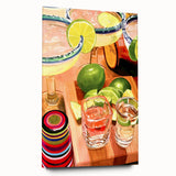 Large abstract wall art on acrylic glass featuring swirling blue and gold tones, ideal for bedroom or dining room decor.