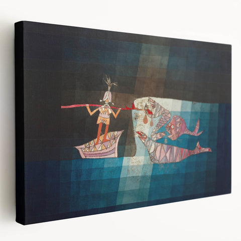 Modern Wall Art: Paul Klee’s Whimsical Seafarers Battle Scene