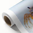 Art deco poster of a stylized animal in pastel shades on rolled canvas, ideal for nursery wall art.