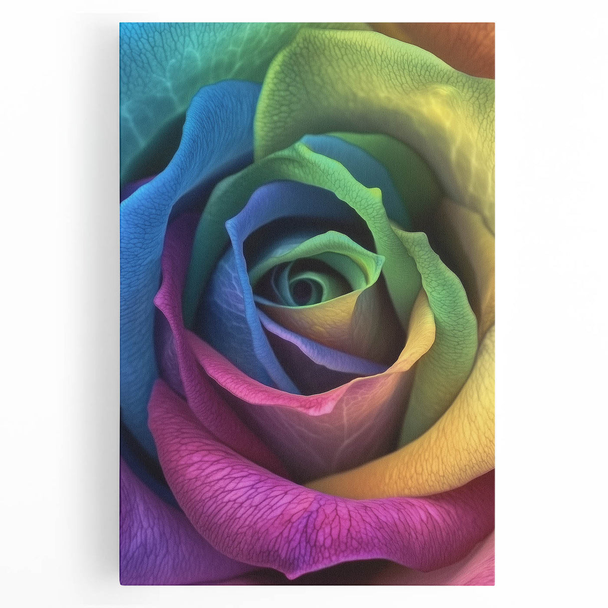 Black and white close-up floral photograph on large stretched canvas, suitable for kitchen wall art.