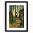 Colorful abstract art print featuring vibrant, textured strokes on an extra large canvas, framed in black.