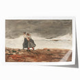 Stormy Realism Art Print | Danger by Winslow Homer | Coastal Scene