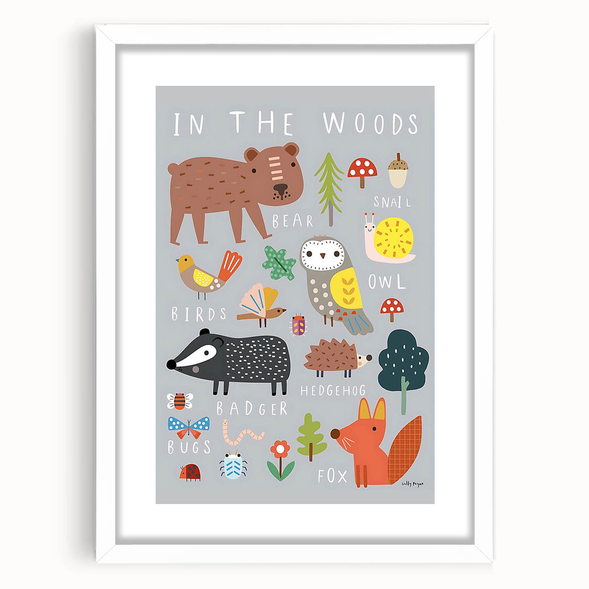 Boys Room Wall Art – Woodland Animals Kids Wall Art Prints