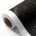 Art Deco poster featuring autumnal scene on rolled canvas, ideal for nursery wall art or dining room decor.