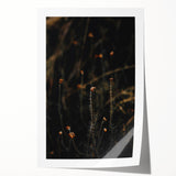 Extra large rolled print featuring a floral design in autumn hues, ideal for art wall dining room or classy bathroom decor.