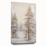 Large abstract wall art in cool blue and white tones on acrylic glass, ideal for bedroom or dining room decor.
