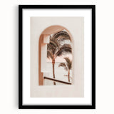 Extra large abstract art print with vibrant, colorful textures on a black framed canvas, ideal for living room decor.