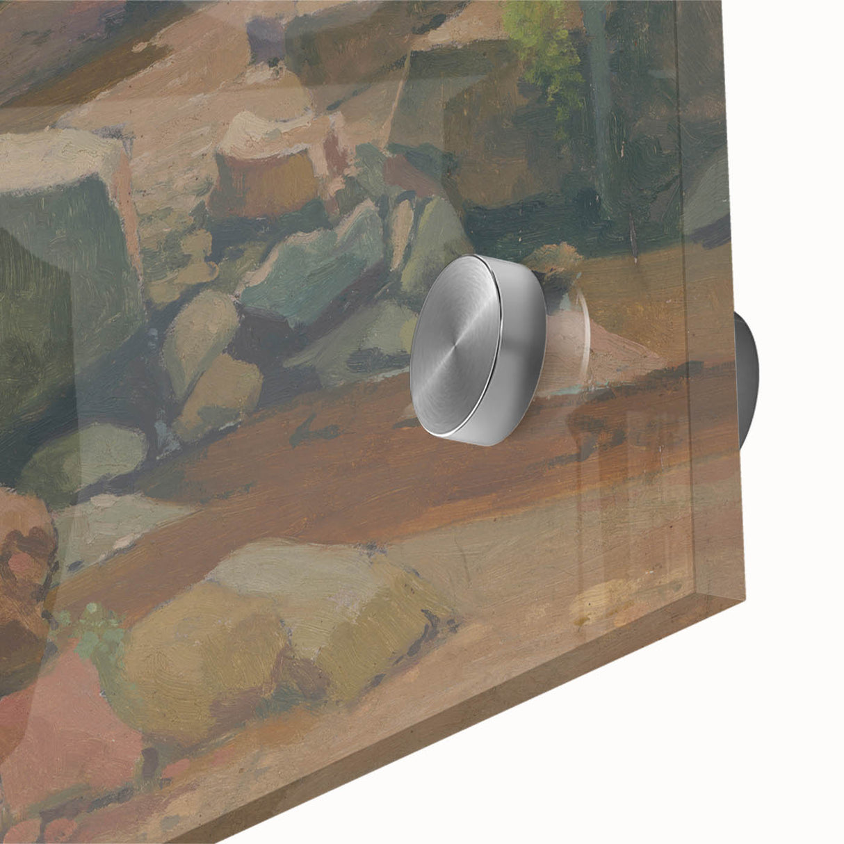 Modern Wall Art – Tranquil Landscape with Rocks and Stream
