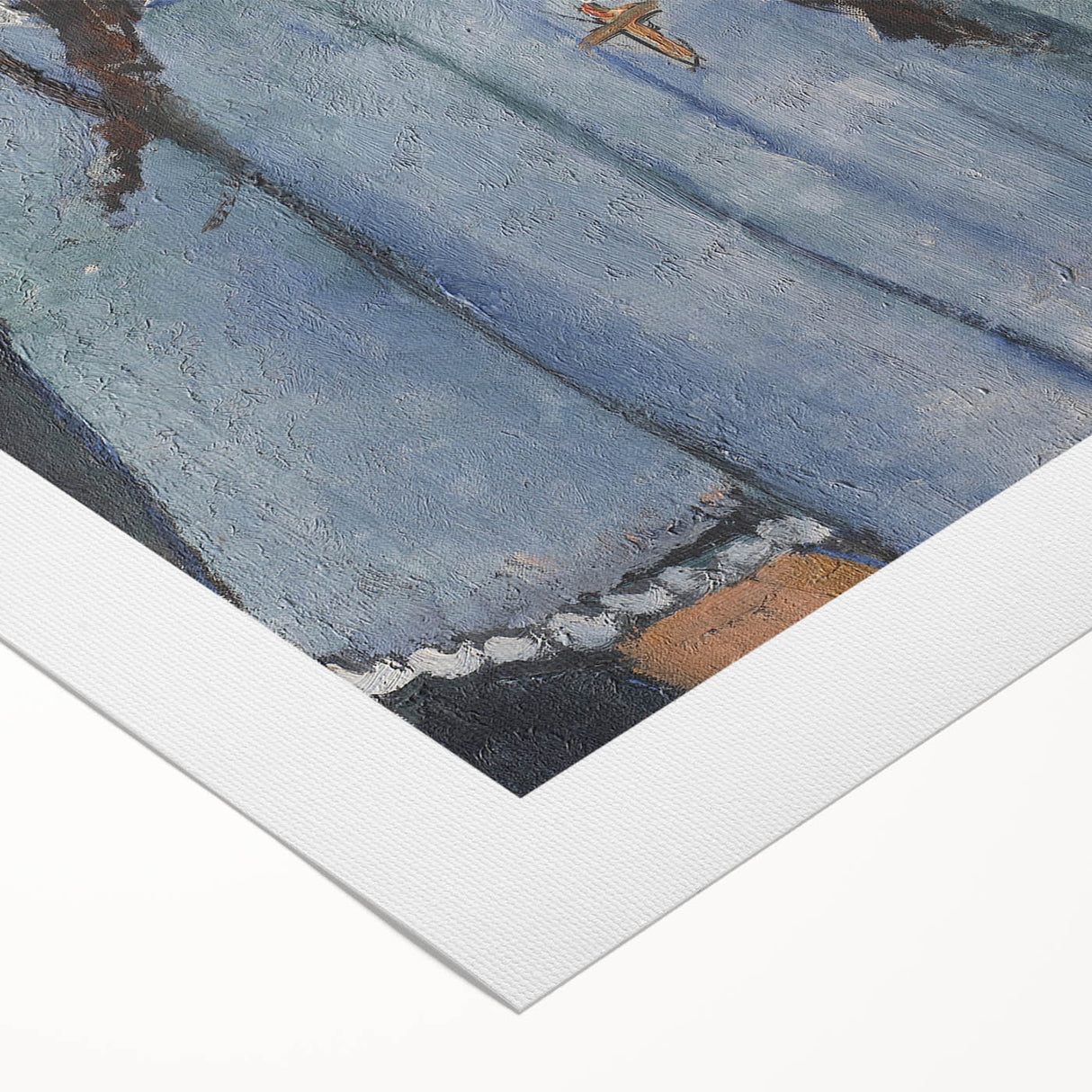 Modern Wall Art: Modigliani’s Alice – Abstract Portrait in Cool Tones