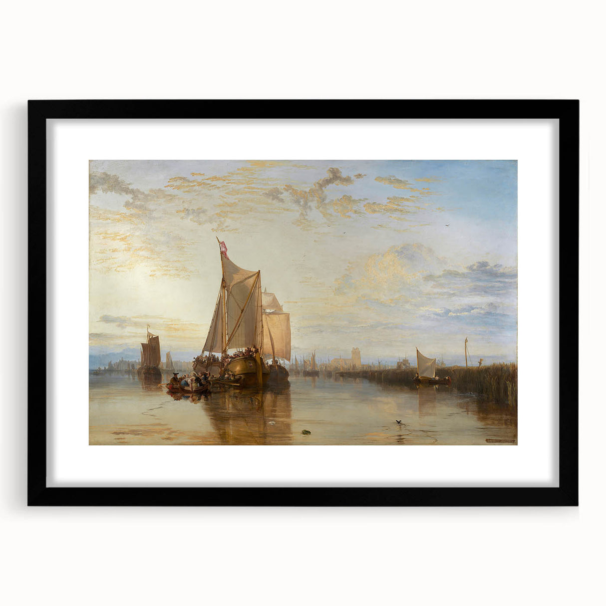 Romantic Art Prints: The Dort Packet-Boat - Historical Maritime Wall Art