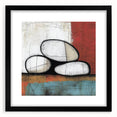 Abstract geometric frame in matte black, showcasing a modern design with sharp angles and clean lines, perfect for contemporary home decor and art displays.