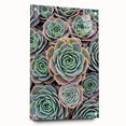 Close-up floral acrylic print in vibrant colors, ideal for bedroom or dining room decor.