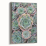 Landscape art painting of colorful florals in a silver frame, ideal for vintage poster art enthusiasts.