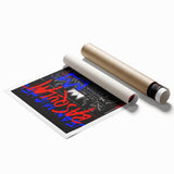 Bold Pop Art Wall Art - Modern Canvas with Red and Blue Accents