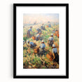 Extra large abstract art print featuring vibrant, colorful textures on a black framed canvas, ideal for living room decor.